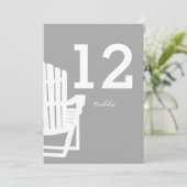 Adirondack Tischnummer Gray (Stehend Vorderseite)