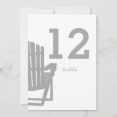 Adirondack Tischnummer Gray (Rückseite)