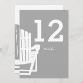 Adirondack Tischnummer Gray (Vorne/Hinten)