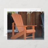 Adirondack-Vorsitzende Postkarte (Vorne/Hinten)