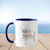 Adirondack, Vorsitzender des American Flag Pillow Tasse