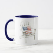 Adirondack, Vorsitzender des American Flag Pillow Tasse (Links)