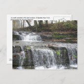 Adirondack Waterfall Posta Postkarte (Vorne/Hinten)