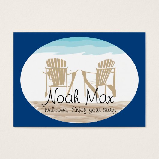 Adirondack Welcome Tag (Vorderseite)