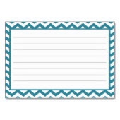 Adirondack Zig zag Musterrezeptkarten Tischnummer (Rückseite)