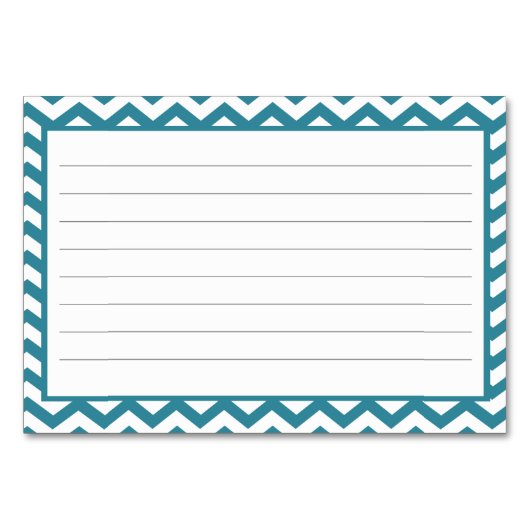 Adirondack Zig zag Musterrezeptkarten Tischnummer (Rückseite)