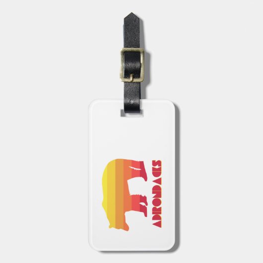 Adirondacks Bear Gepäckanhänger (Vorderseite vertikal)