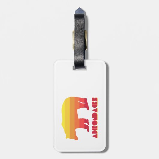 Adirondacks Bear Gepäckanhänger (Rückseite vertikal)