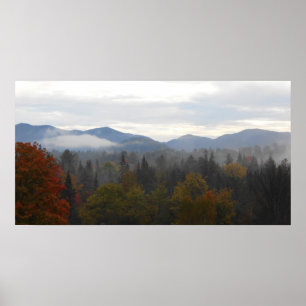 Adirondacks-hohe Spitzen-Gebirgsherbst Poster