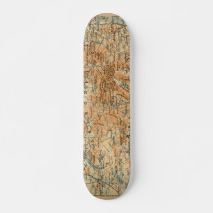 Adirondacks-Karte 1909 von die Reise-dem Führer de Skateboard
