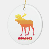 Adirondacks Moose Keramik Ornament (Links)
