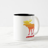 Adirondacks Moose Zweifarbige Tasse (VorderseiteRechts)