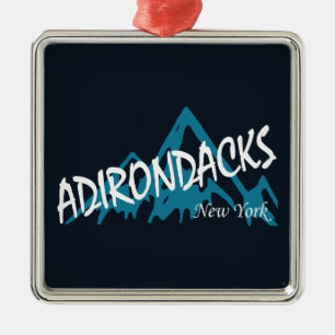 Adirondacks New York Mountains Ornament Aus Metall