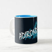 Adirondacks New York Mountains Zweifarbige Tasse (Vorderseite Links)
