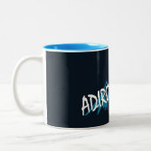 Adirondacks New York Mountains Zweifarbige Tasse (Links)