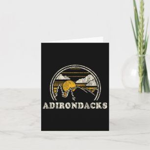 Adirondacks New York Ny T-Shirt Vintage Wandern Mo Karte