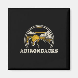 Adirondacks New York Ny T-Shirt Vintage Wandern Mo Magnet
