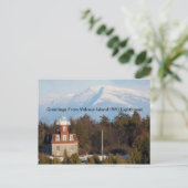 Adirondacks (NY) Valcour Leuchtturm-Postkarte Feiertagspostkarte (Stehend Vorderseite)