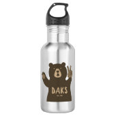 Adirondacks Peace Bären Edelstahlflasche (Vorderseite)