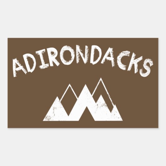 Adirondacks Rechteckiger Aufkleber (Vorderseite)
