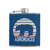 Adirondacks Retro Bär Flachmann (Vorderseite)