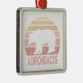 Adirondacks Retro Bär Ornament Aus Metall (Rechts)