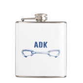 Adirondacks Rock Climbing Quickdrag Flachmann (Vorderseite)