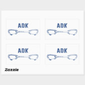 Adirondacks Rock Climbing Quickdrag Rechteckiger Aufkleber (Blatt)