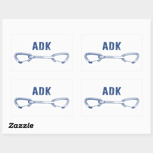 Adirondacks Rock Climbing Quickdrag Rechteckiger Aufkleber (Blatt)