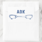 Adirondacks Rock Climbing Quickdrag Rechteckiger Aufkleber (Tasche)