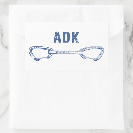 Adirondacks Rock Climbing Quickdrag Rechteckiger Aufkleber (Tasche)