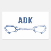 Adirondacks Rock Climbing Quickdrag Rechteckiger Aufkleber (Vorderseite)