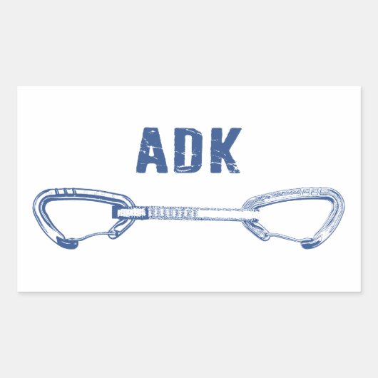Adirondacks Rock Climbing Quickdrag Rechteckiger Aufkleber (Vorderseite)