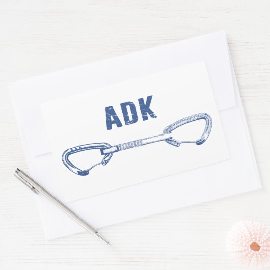 Adirondacks Rock Climbing Quickdrag Rechteckiger Aufkleber (Umschlag)