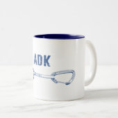 Adirondacks Rock Climbing Quickdrag Zweifarbige Tasse (VorderseiteRechts)