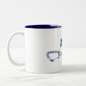 Adirondacks Rock Climbing Quickdrag Zweifarbige Tasse (Links)