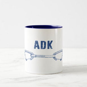 Adirondacks Rock Climbing Quickdrag Zweifarbige Tasse