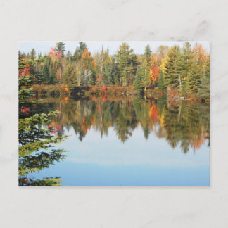 Adirondacks Upper Chub River Autumn Scene Postkarte