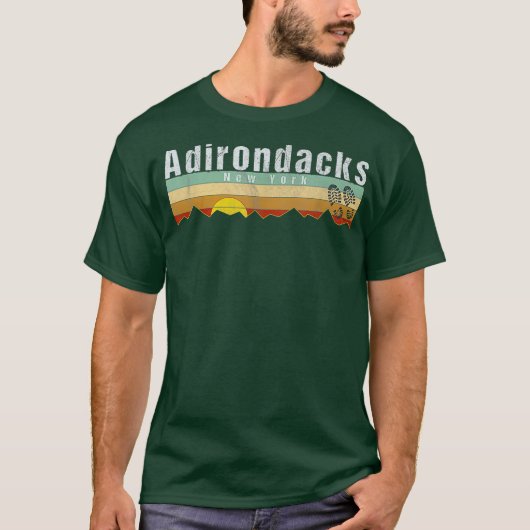 Adirondacks Vintag Adirondacks Wandergeschenk T-Shirt (Vorderseite)