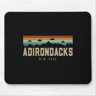 Adirondacks Vintage Berge Wandern Camping New Y Mousepad