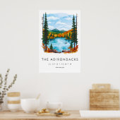 Adirondacks Watercolor National Park Poster (Küche)