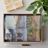 Adirondak fall Heart Lake watercolor tissue paper Seidenpapier (Geschenk)