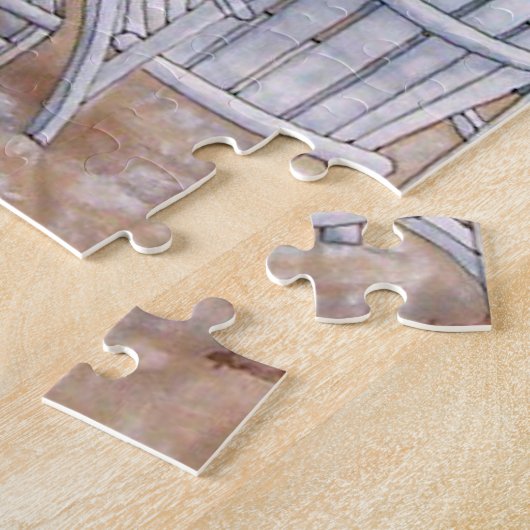 Adirondak Stuhl auf Wrightsville Strand Puzzle (Seite)