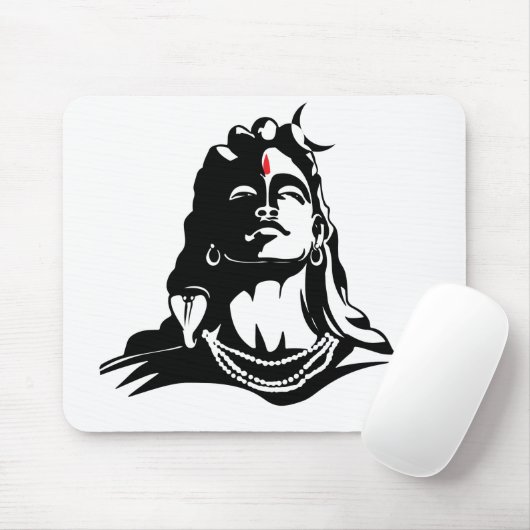 Adiyogi Mahadev OM Namah Shivaya Hindu Mousepad (Mit Mouse)