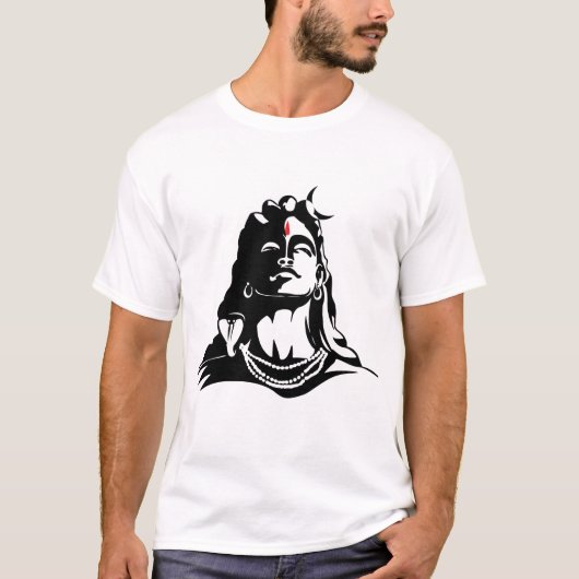 Adiyogi Mahadev OM Namah Shivaya Hindu T-Shirt (Vorderseite)