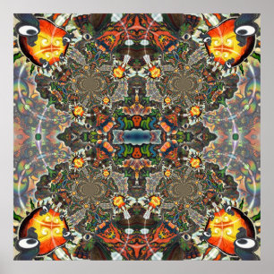 Adj Mandala Organica Großes Design Print Poster