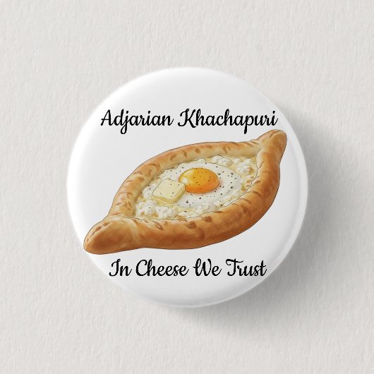 Adjarian Khachapuri Button (Vorderseite)