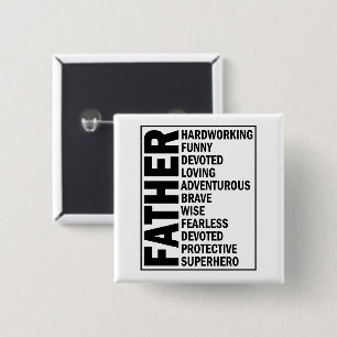Adjektiv Vatertag Cooler Vater Definition Button