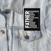 Adjektiv Vatertag Cooler Vater Definition Button (Insitu)
