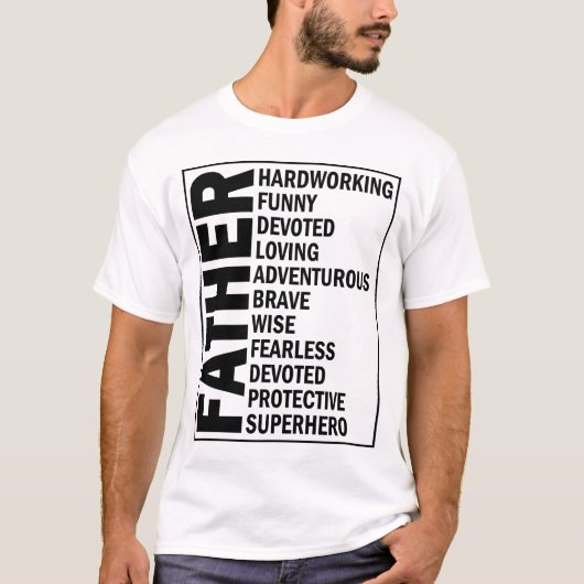 Adjektiv Vatertag Cooler Vater Definition T-Shirt (Vorderseite)